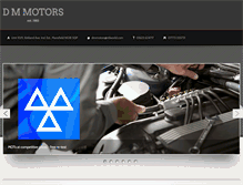 Tablet Screenshot of dmmotors.co.uk